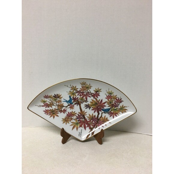 Maple - Blossoms Japanese Year Ltd Edition Kyoto Imperial Porcelain - 1982 Plate - Picture 1 of 4